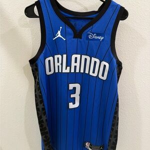Jordan Orlando #3 Blue Pinstripe Basketball Jersey (Caldwell-Pope) Signed